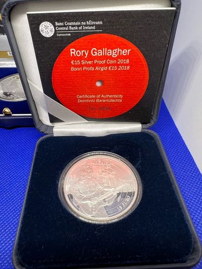 Very rare complete Irish music legends silver coin set