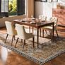 Area Rug, 7.5 x 9.5 ft Large Washable Rug, Non-Slip and Tear-Resistant Soft Carpet, Pet & Child Friendly Vintage Area Rugs, Indoor Mat for Bedroom, Living Room, Office, Entryway, Brown Green Image 5