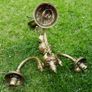 Vintage Solid Bronze Colonial Williamsburg Style Chandeliers, set of 2 Image 10