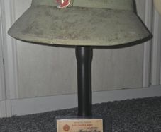 Vietcong helmet and id card vietnam war