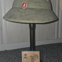 Vietcong helmet and id card vietnam war