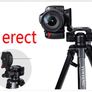 New Aluminum Alloy Expandable Professional Tripod Black Image 9