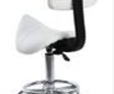 Saddle Spa Rolling Stool with Back Support Beauty Chair
