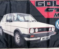 VW Golf Mk1 GTI flag White.