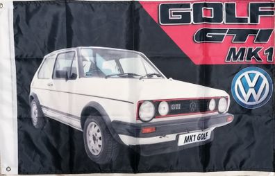 VW Golf Mk1 GTI flag White.