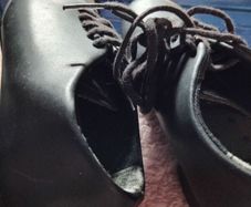 Leather Dance Shoes Size 45