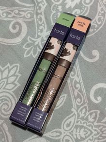 Tarte creaseless correctors new peachy pink and green