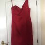 Debut red one shoulder dress Image 2