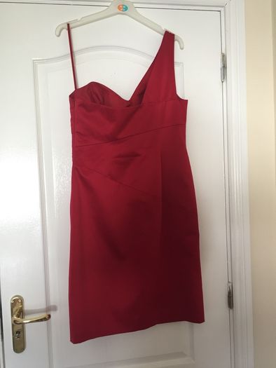 Debut red one shoulder dress