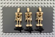 lego Star Wars sw0001c Battle Droid BUNDLE minifigures Tan, Angled Arm and Straight Arm