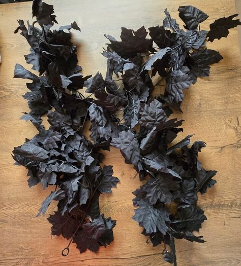 Artificial Halloween leaf garlands