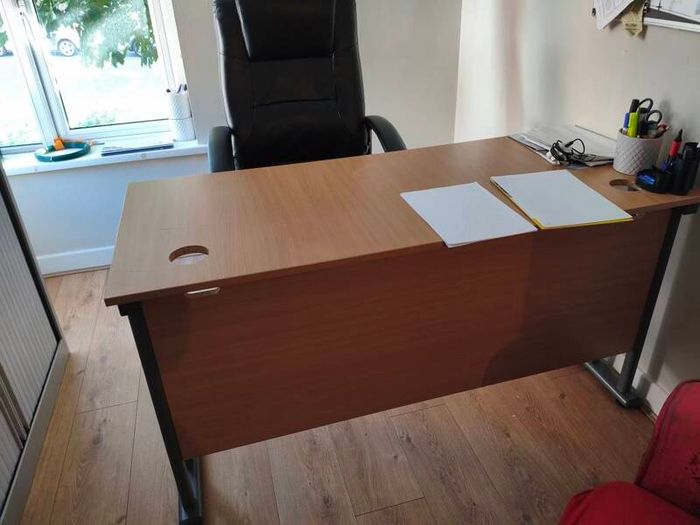 desk and chair