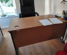 desk and chair