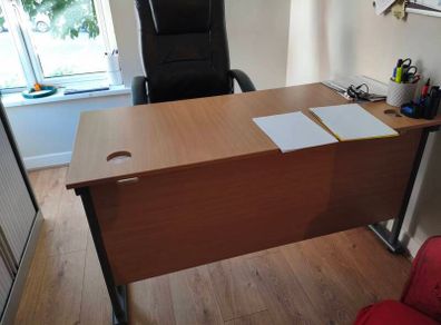 desk and chair