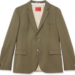HUGO BOSS Men's Blazer Jacket, Dark Beige 257. EU 42 / L