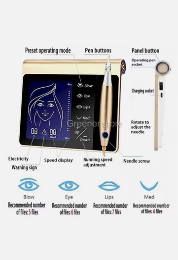 Permanent make up machine