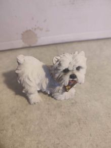 Dog Figure Ornament Figurine West Highland Terrier Figure Statue