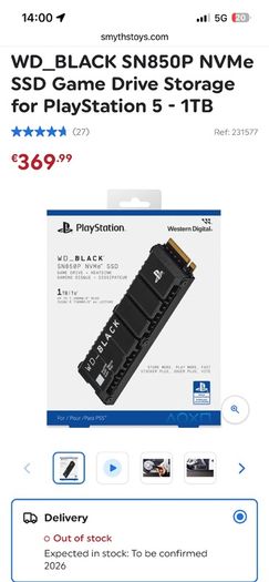 PlayStation 5 Game Drive Storage
