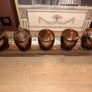 Rich Bronze Filigree Tray with 5 Glass Candle Holders, AV Image 4