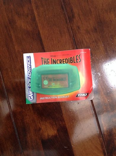Gameboy Advance The Incredibles