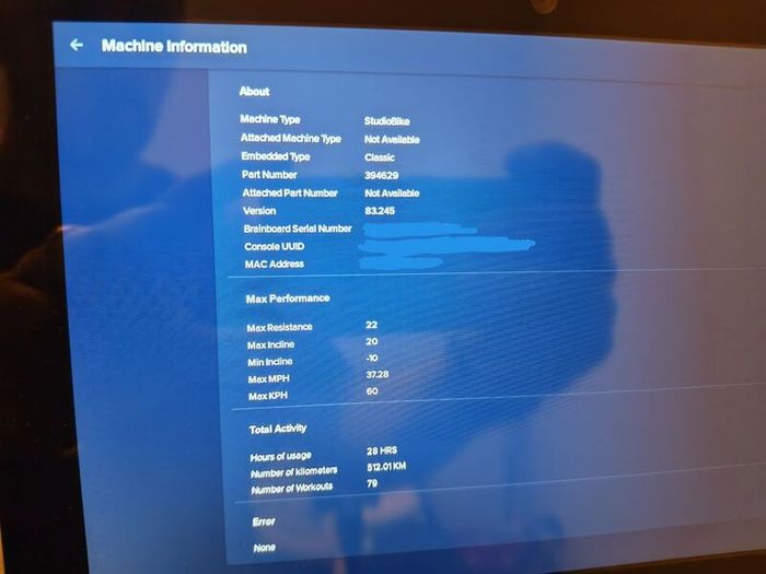 Exercise bike NordicTrack S10i