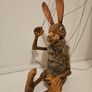 Hare Czech Handmade Wooden Marionette Image 9
