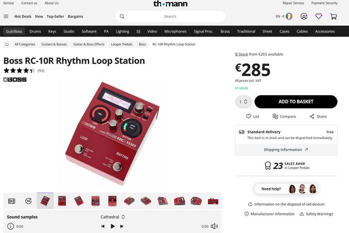 Boss RC10R Looper
