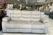 3-Seater Brown Recliner Sofa