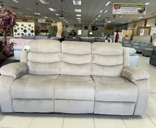 3-Seater Brown Recliner Sofa