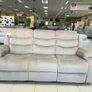 3 Seater Fabric Recliner Sofa Brown, brand new! Image 2