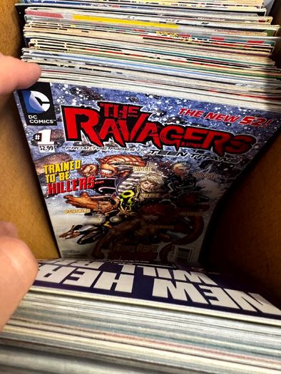 DC Long Comic Box w 250 comics for Sale (2)