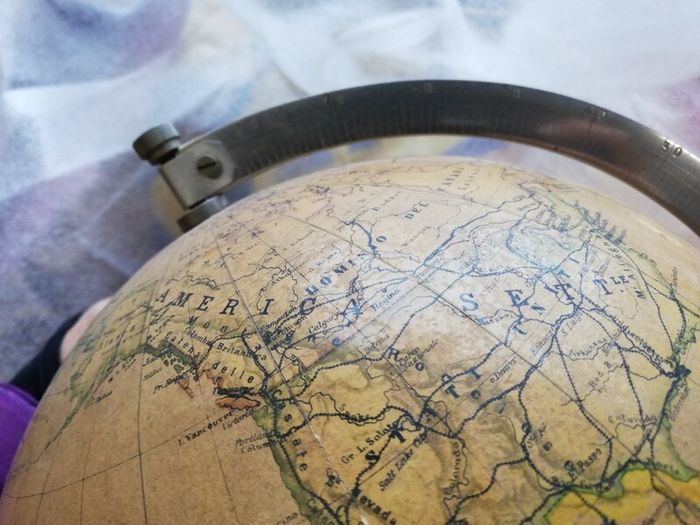 Rare, Large Vintage Globe Italian Paravia
