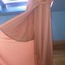 Long wedding guest/bridesmaid maxi dress blush pink/peach tone Image 4