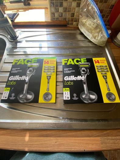Gillette labs razor and handles