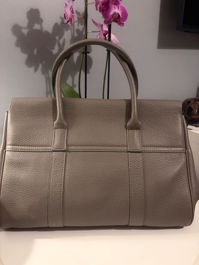 Grey/taupe Darwin Leather satchel