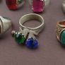 Lot of 15 Handmade Brass Rings  Ancient Style Mixed Vintage Jewelry Image 7