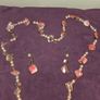 Natural Sea Shell and Pearl Necklace and earring set Image 7