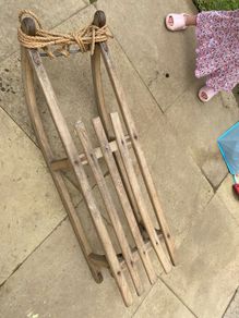 Wooden sled