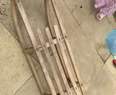 Wooden sled