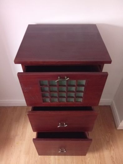 Antique Solid Wood Tallboy Chest of drawers