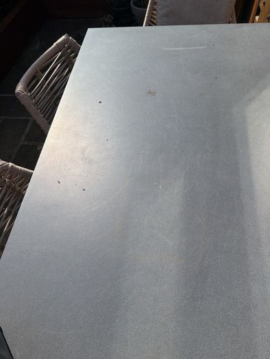 High garden table & chairs (4)