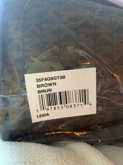 New Michael Kors Leida Signature Logo Tote handbag