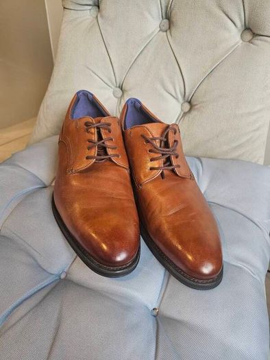 Ted Baker Mens Brown Leather Dress Shoes