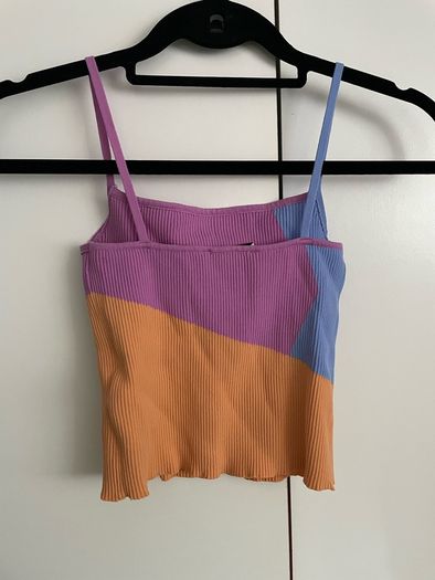 Bershka multi colour crop top