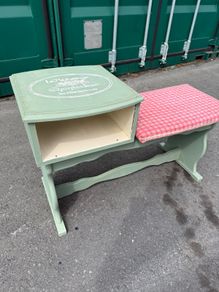 Vintage upcycled Telephone Table