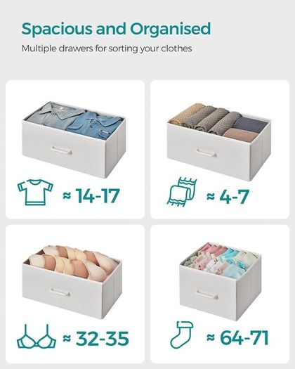 Industrial design with 7 drawers (Cloud white Oak beige) FREE P&P