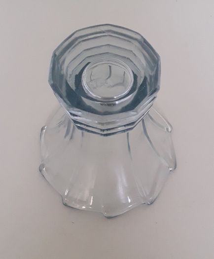 VASE - Art Deco - Blue Glass