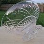 Bohemian crystal pedestal bowl Image 3