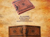 main image for ad Leather Wallet 100 Dollar Bill