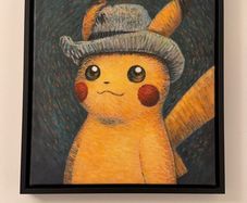 Pokemon Canvas Pikichu numbered and coa